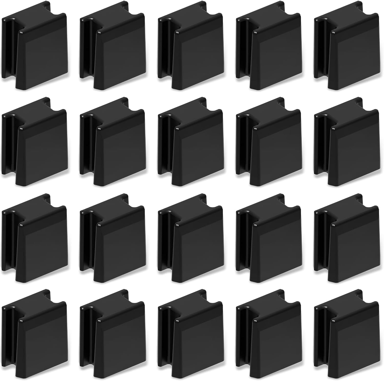 20-Pack Connector Compatible with Tmat Truck Bed Cargo System, Double Male Tab for 2"x12" Filler Panels, Strengthens Modular Bed Assembly, Fits 6-Slot Panels, Easy to Install