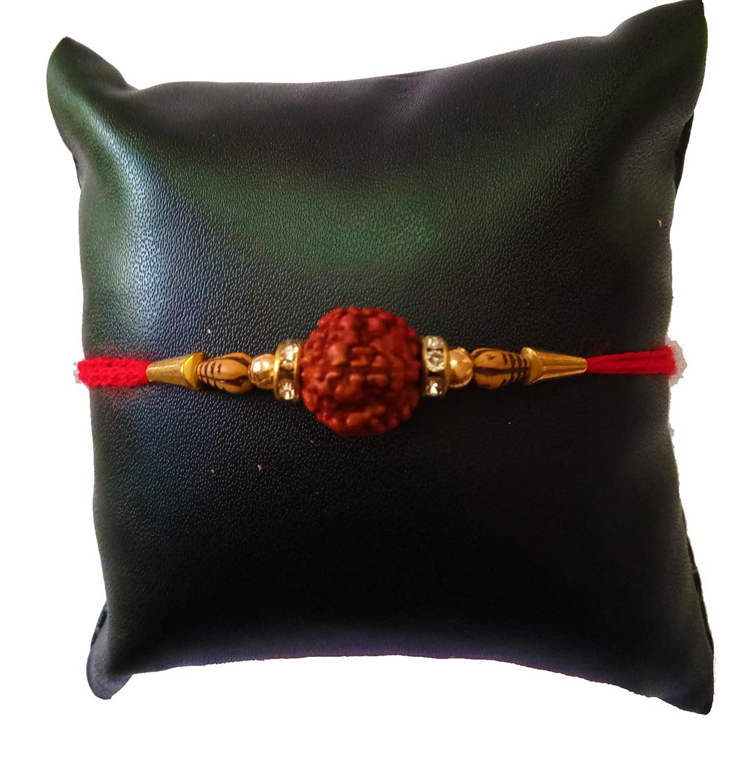Avanti Creations Multicolored Big Rudraksh Rakhi for Brother with Roli Chawal Pack of (10) (B07S6P8LSP) Amazon Price History, Amazon Price Tracker