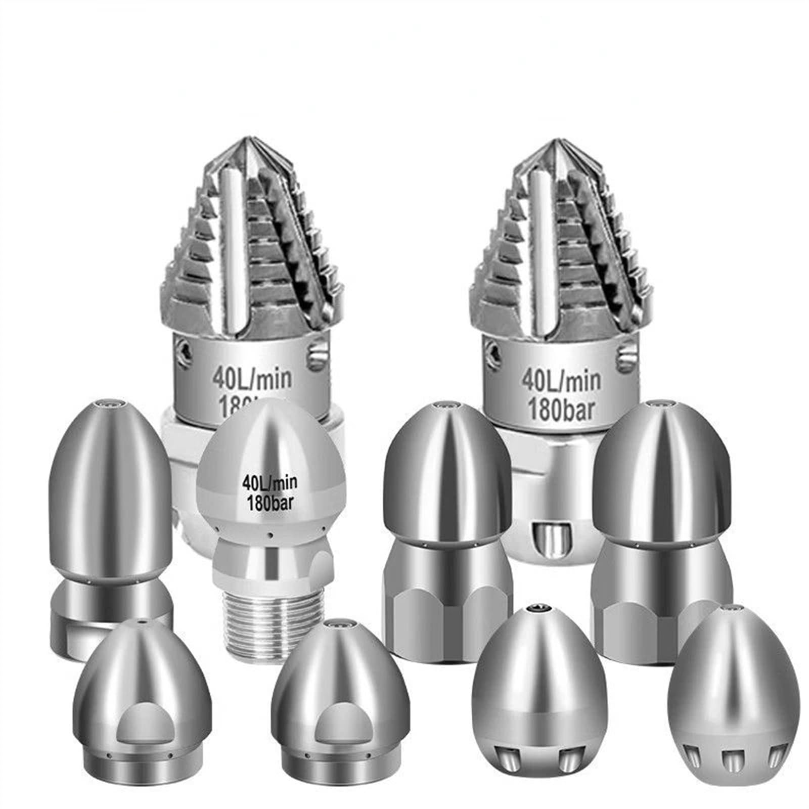 Máquina de limpieza de alta presión G1/2 M3/8 M22, boquilla de lavado de coche, cabezal de dragado de alcantarillado, cabezal de boquilla de limpieza de tuberías de agua (Color : NO.6 M22)