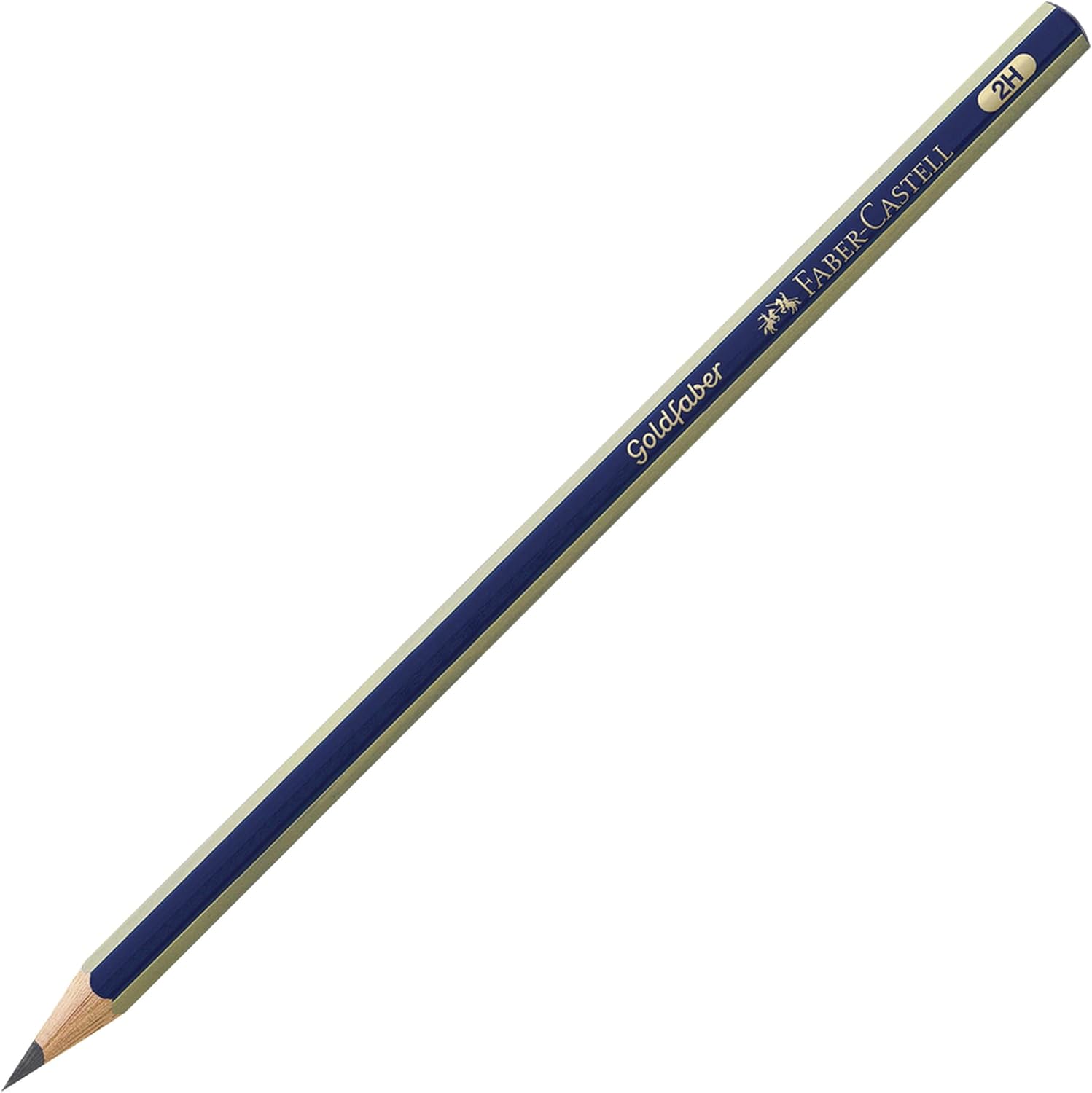 Faber Castell Gold 1221 2H Pencil Pack of 12 Black