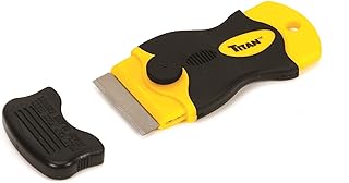 Titan 12031 4-Inch Mini Razor Scraper | Includes 1 Extra Heavy-Duty Razor Blade