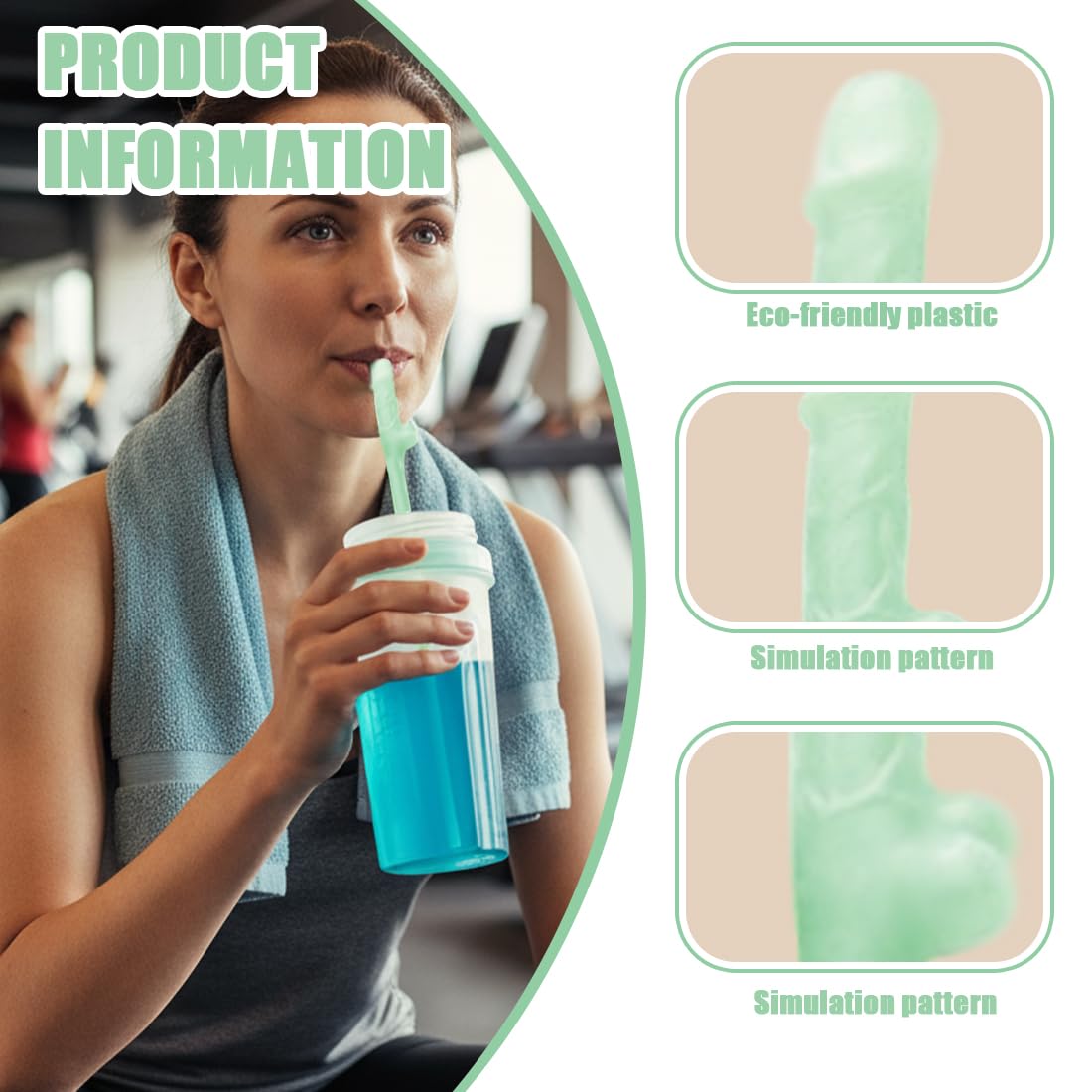 20 cannucce di plastica multicolori per addio al nubilato, matrimoni e feste, riutilizzabili e robuste
