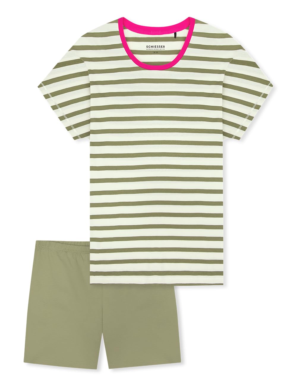 Schiesser Damen Schlafanzug kurz Single-Jersey Qualität - Casual Essentials