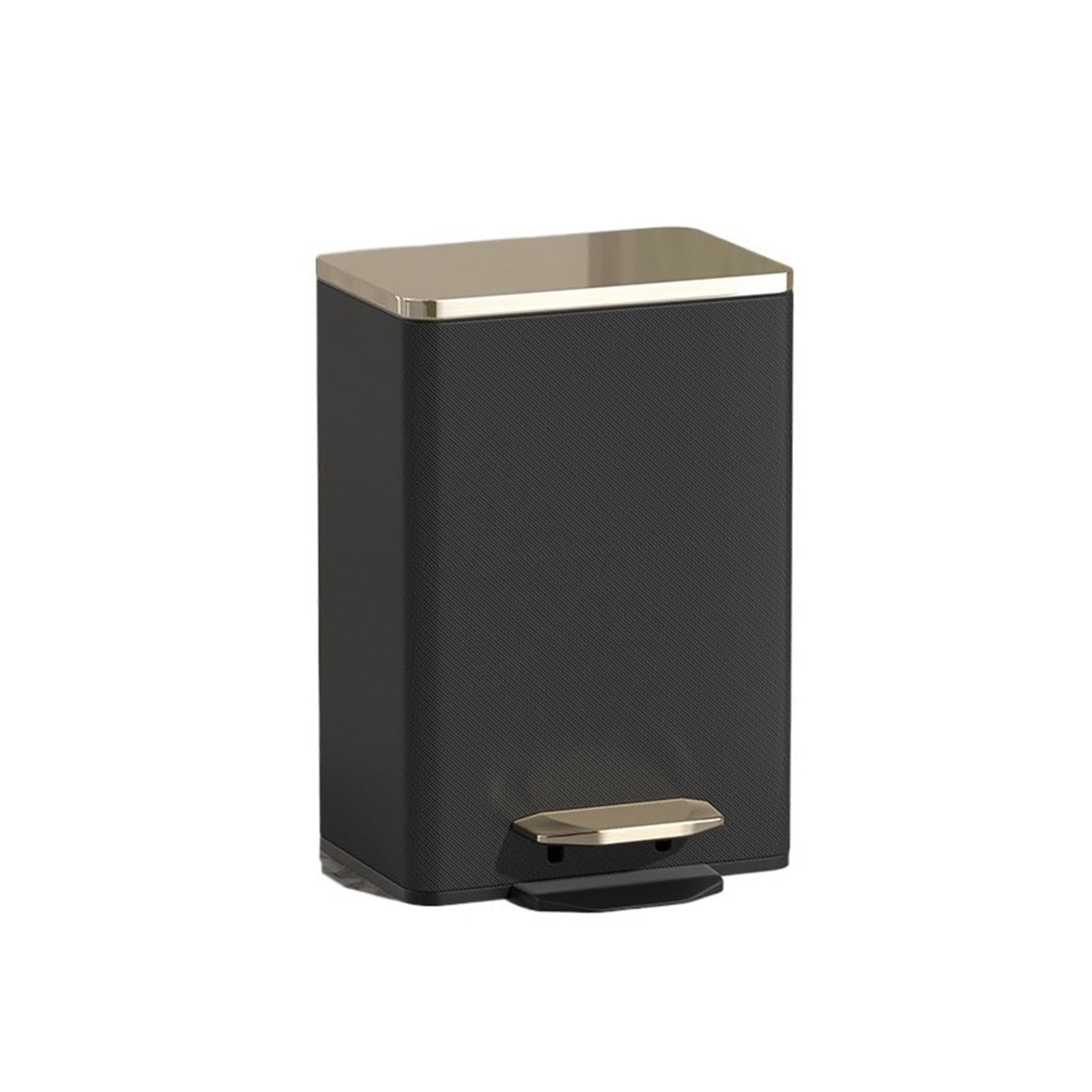 Garbage Bin Household recycling bin, foot operated garbage(Black)