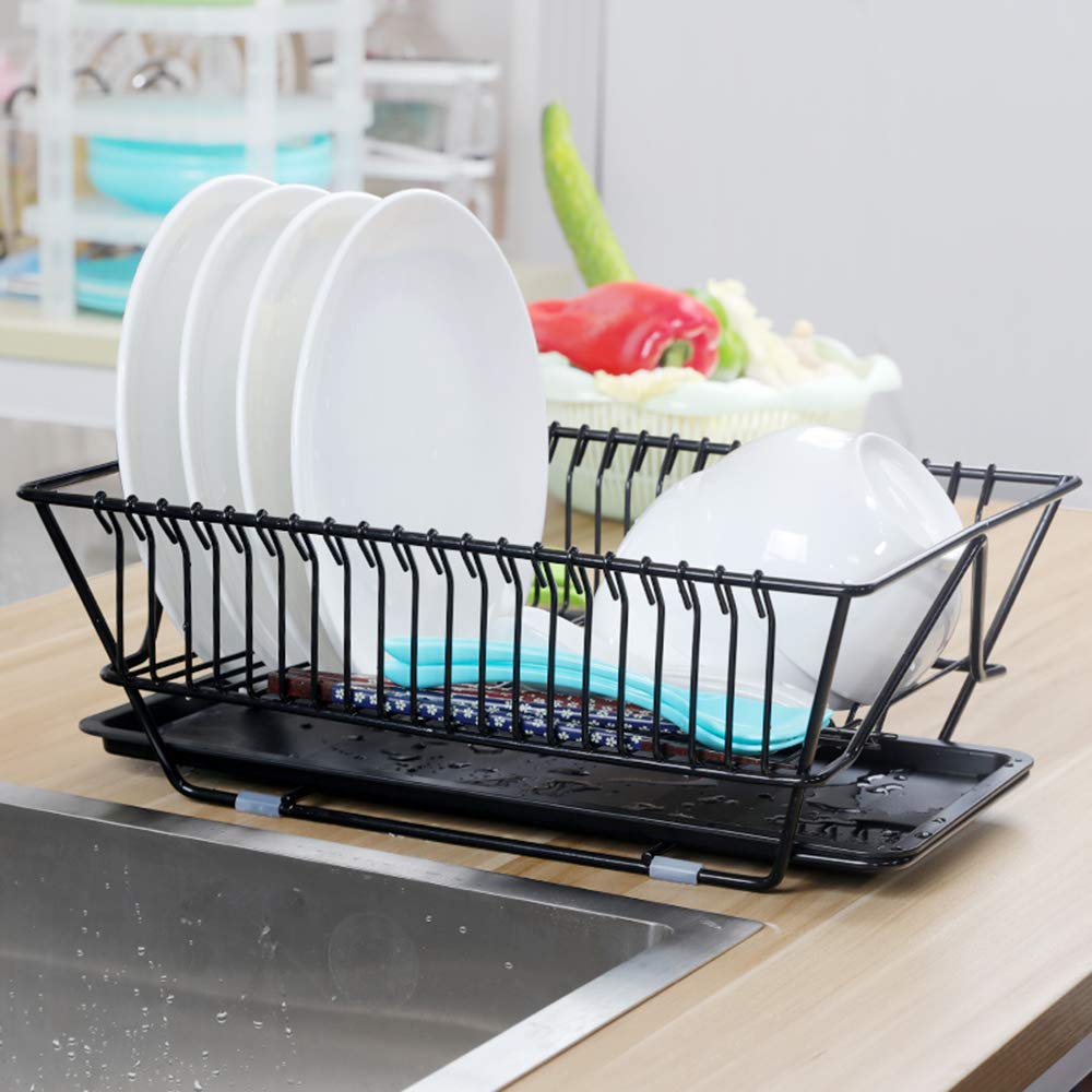 Estante de drenaje para platos, estante de almacenamiento de suelo, cesta de cubiertos para frutas y verduras, buen ayudante para almacenamiento de cocina (blanco)