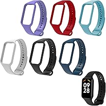 MxyVrix Cinturino sportivo compatibile con Xiaomi Smart Band 8 / Redmi Smart Band 2 - Cinturino in silicone morbido e traspirante come cintura di ricambio, Grand, Kieselgel, Niche