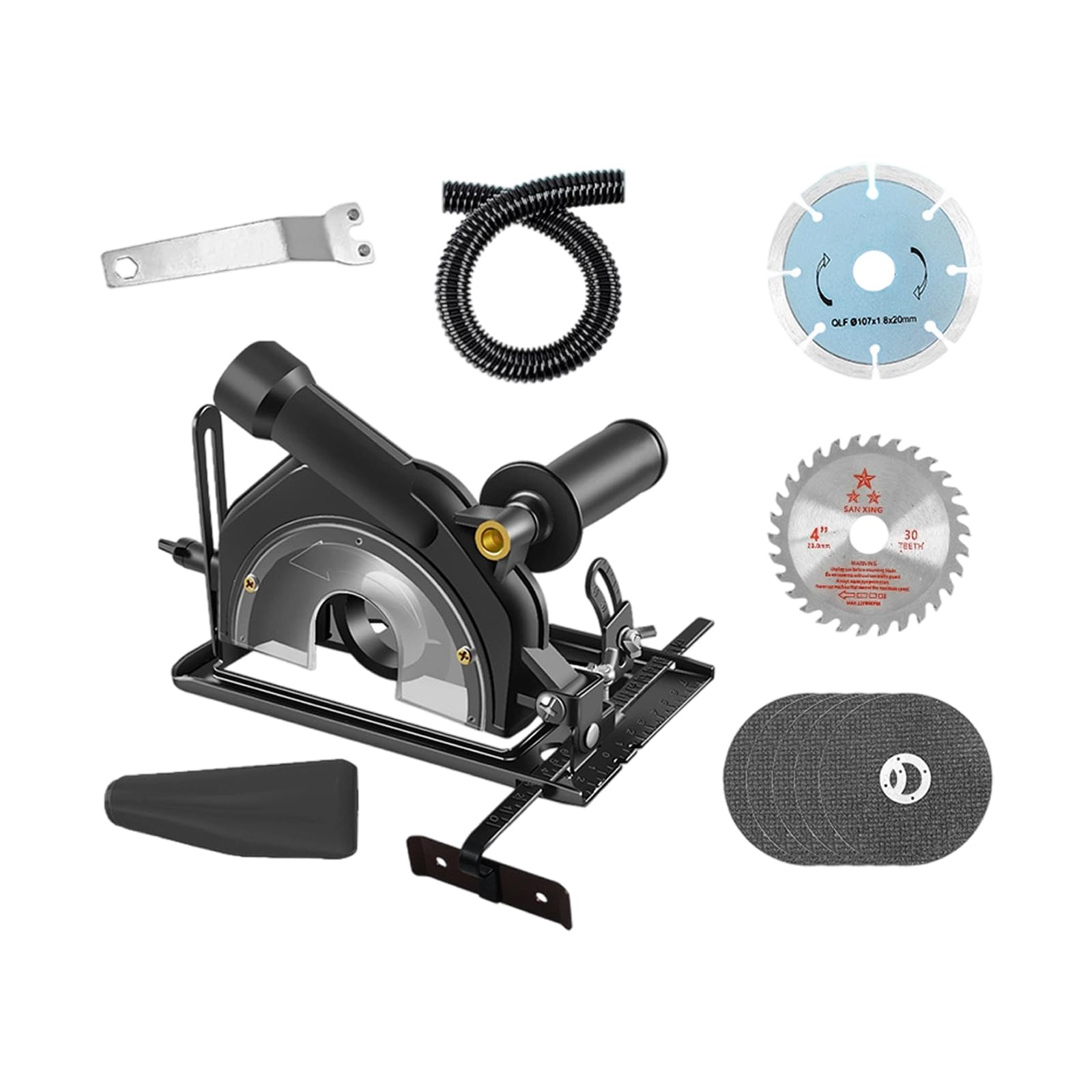 Soporte de aluminio para amoladora en ángulo mejorado, soporte deslizante adecuado para accesorios