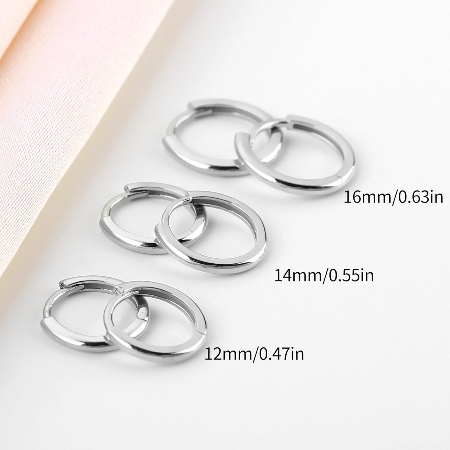 Gold Hoop Earrings Set 14k Gold Plated Huggie Hoop Earrings Hypoallergenic Jewelry Daily Earrings for Women - Image 2