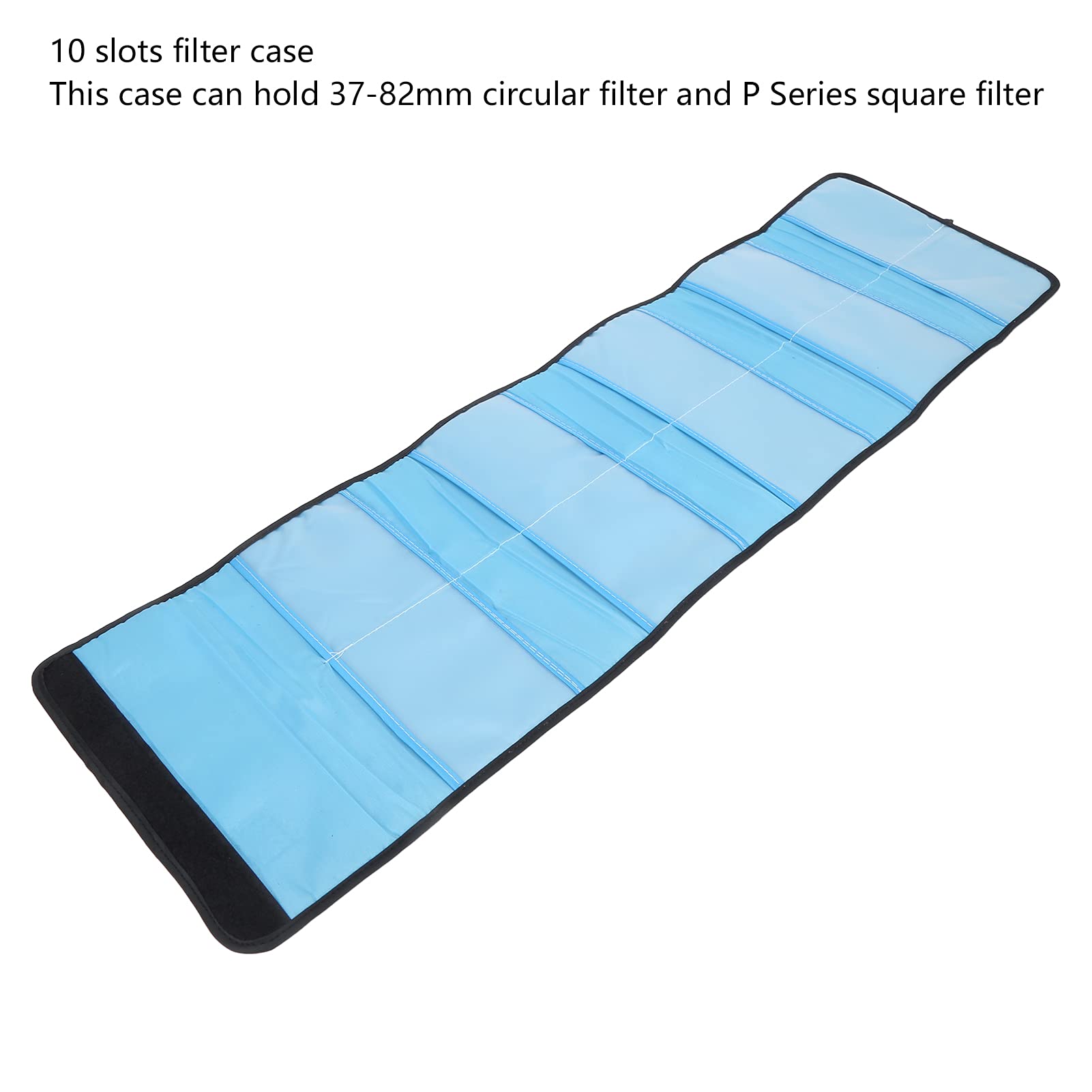 Étui Portefeuille Pliable pour Filtre D'objectif D'appareil Photo 10 Poches pour Pochette de Filtre de la Série P
