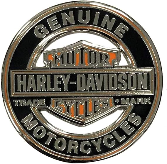 HarleyDavidson 1.25in. Bar & Shield Trademark Cutout Pin