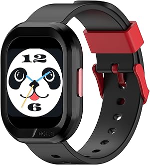 Noise Champ 2 Kids Smart Watch with Habit Building (handwash, Brushing, etc), IP68 Waterproof, Activity Tracker, in-Built Games, School Mode. noisefit sync app, for Boys and Girls (Mickey Black)