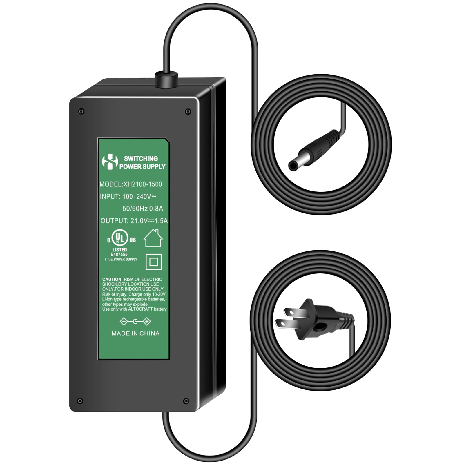 Altocraft 20v Battery Charger 0ah Rechargeable Battery Charger