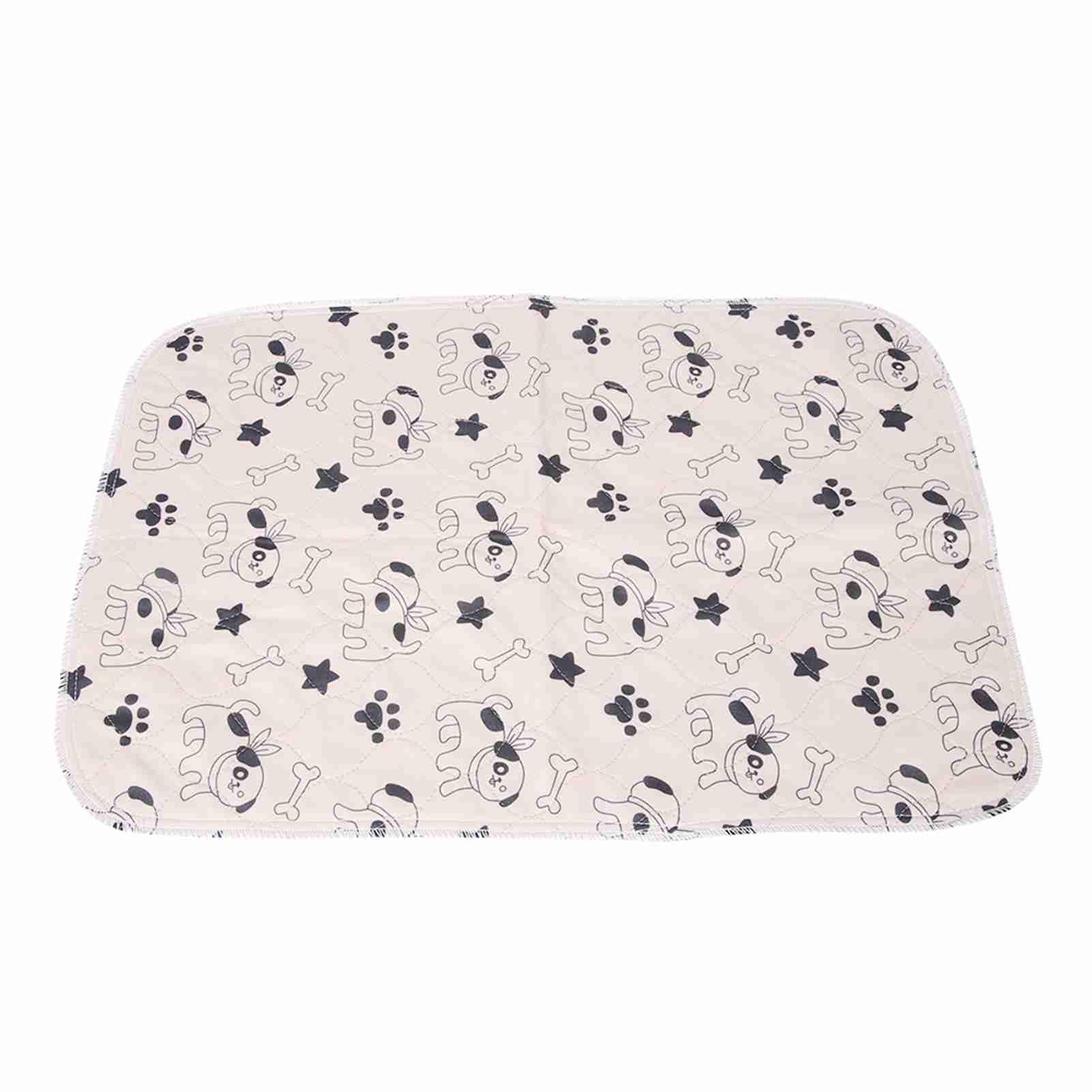 Oumefar Pink 3 Sizes Waterproof Dog Pee Pad Cute Absorbent Whelping Pads Non Slip Puppy Urine Mat For Dogs Training Travel Whelping(40 * 60Cm)