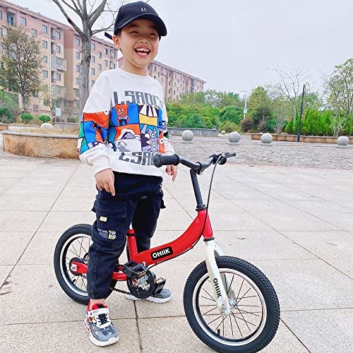 Image of Balance Bike 2 in 1 for Kids 2 3 4 5 6 7 Years Old,Balance to Pedals Bike,12 14 16 inch Kids Bike,with Pedal kit,Training Wheels,Brakes