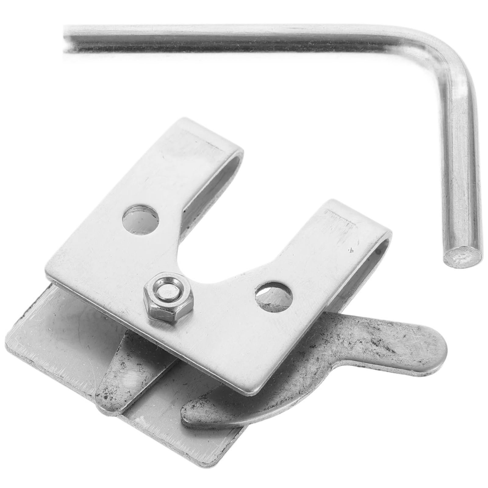 Dog Kennel Latch Stainless Steel Double Layer Slam Lock for Pet Cage Gate Door Latch Replacement Heavy Duty Barrel Bolt Safety Lock for Dog