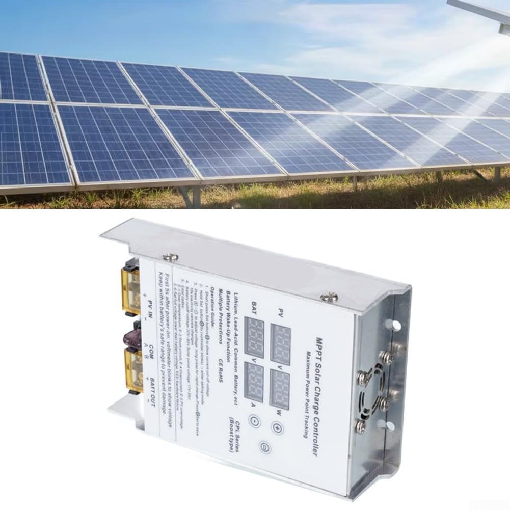 True MPPT Boost Régulateur solaire 600 W pour batteries au lithium 24 V à 72 V Idéal pour camping-car, bateau hors réseau (400 W)