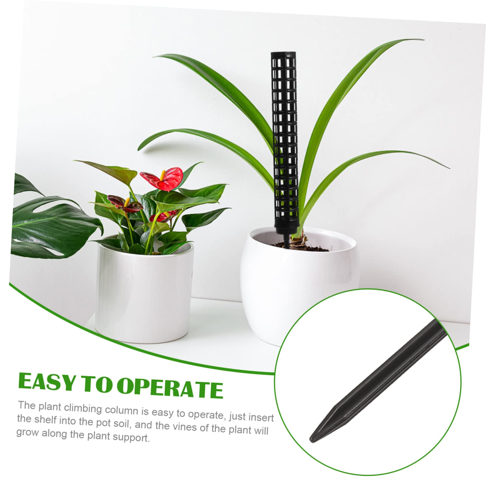 Happyyami 6stücke Moosstäbe Für Pflanzen Hohe Rankhilfe Seil Für Kletterpflanzen Und Zimmerpflanzen Für Monstera Efeutute Und