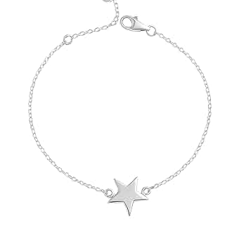 Amazon.com: Star Dainty Sterling Silver Bracelet - Handmade