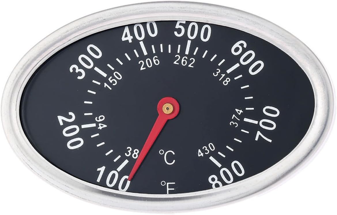 Mtsooning Lid Thermometer, BBQ Grill Temperature Gauge, 3 Inch Steel Heat Indicator Replacement for Nexgrill 720-0697, 720-0737, l 720-0830H, 720-0888, Charmglow Grill.
