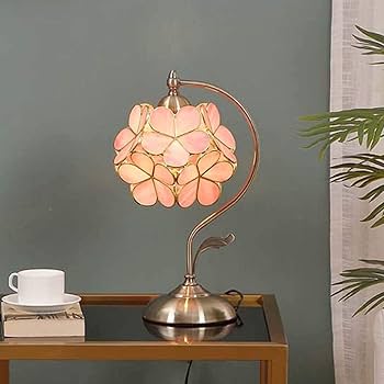 ティファニースタイルテーブルランプ電気スタンドガラスランプ\r ピンクの花3本8 ティファニースタイルテーブルランプ電気スタンドガラスランプ