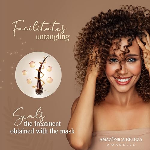 Miniatura 5 de AMAZONICA BELEZA Reparación del cabello con champú y acondicionador de coco  Línea profesional  Reparación multivitamínica Duo para cabello dañado