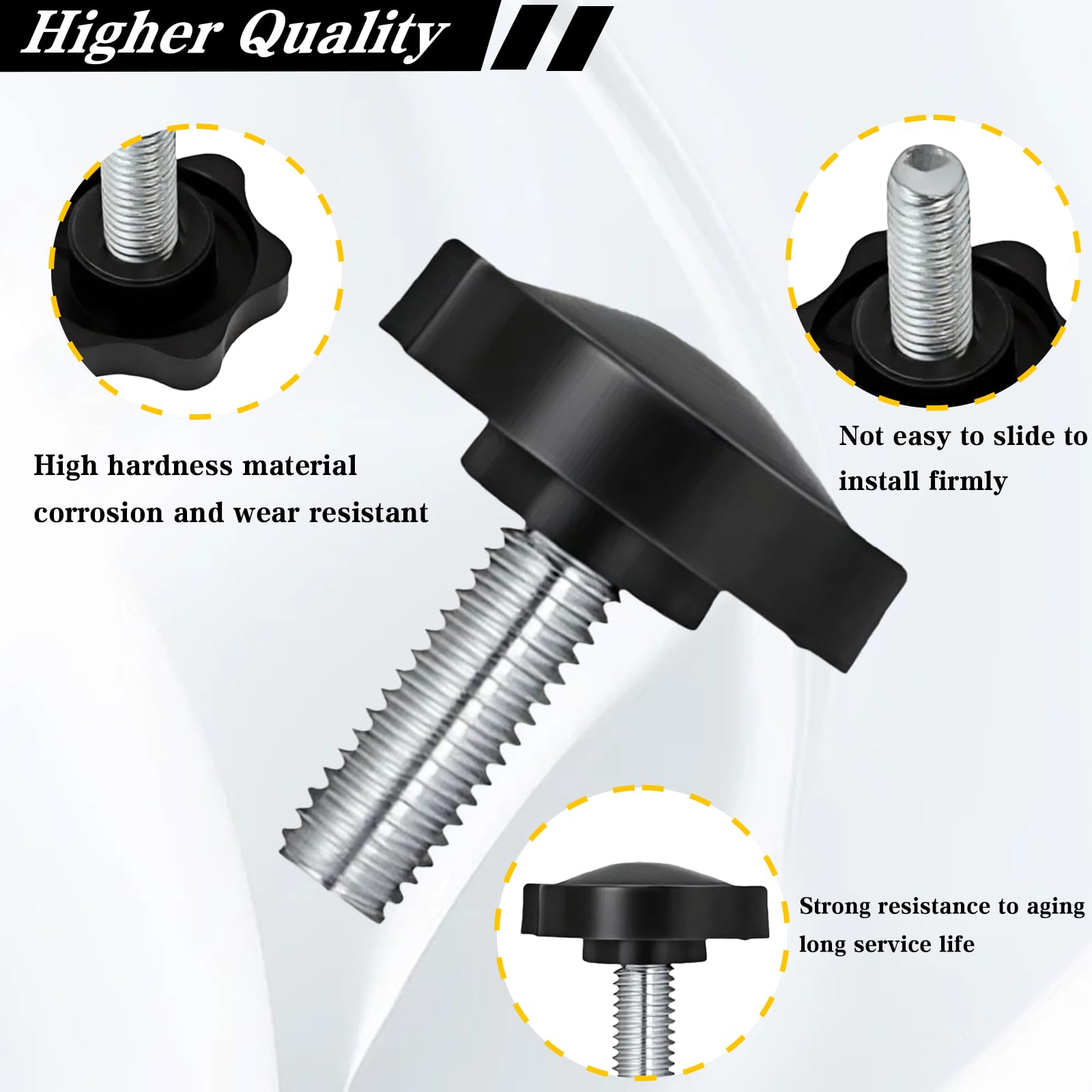 4-Pack Tonneau Cover Lock Knobs - Replacement For BA-KFlip MX4 G2 Truck Bed Covers