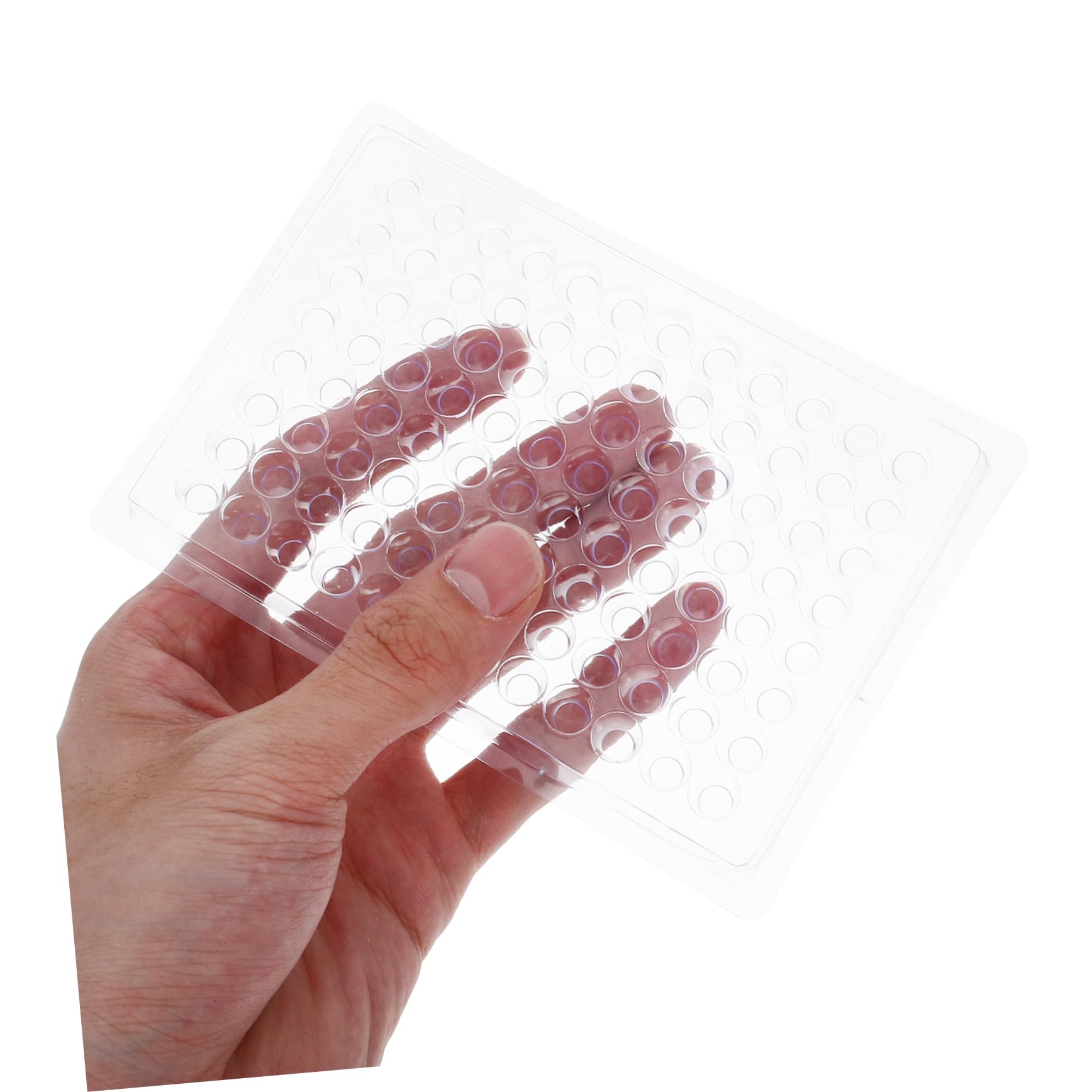 2 Series Herramienta De Cultivo De Tejidos Placa De Cultivo Celular De Laboratorio Plato De Cultivo De Polivinilo Transparent 100 Piezas*2