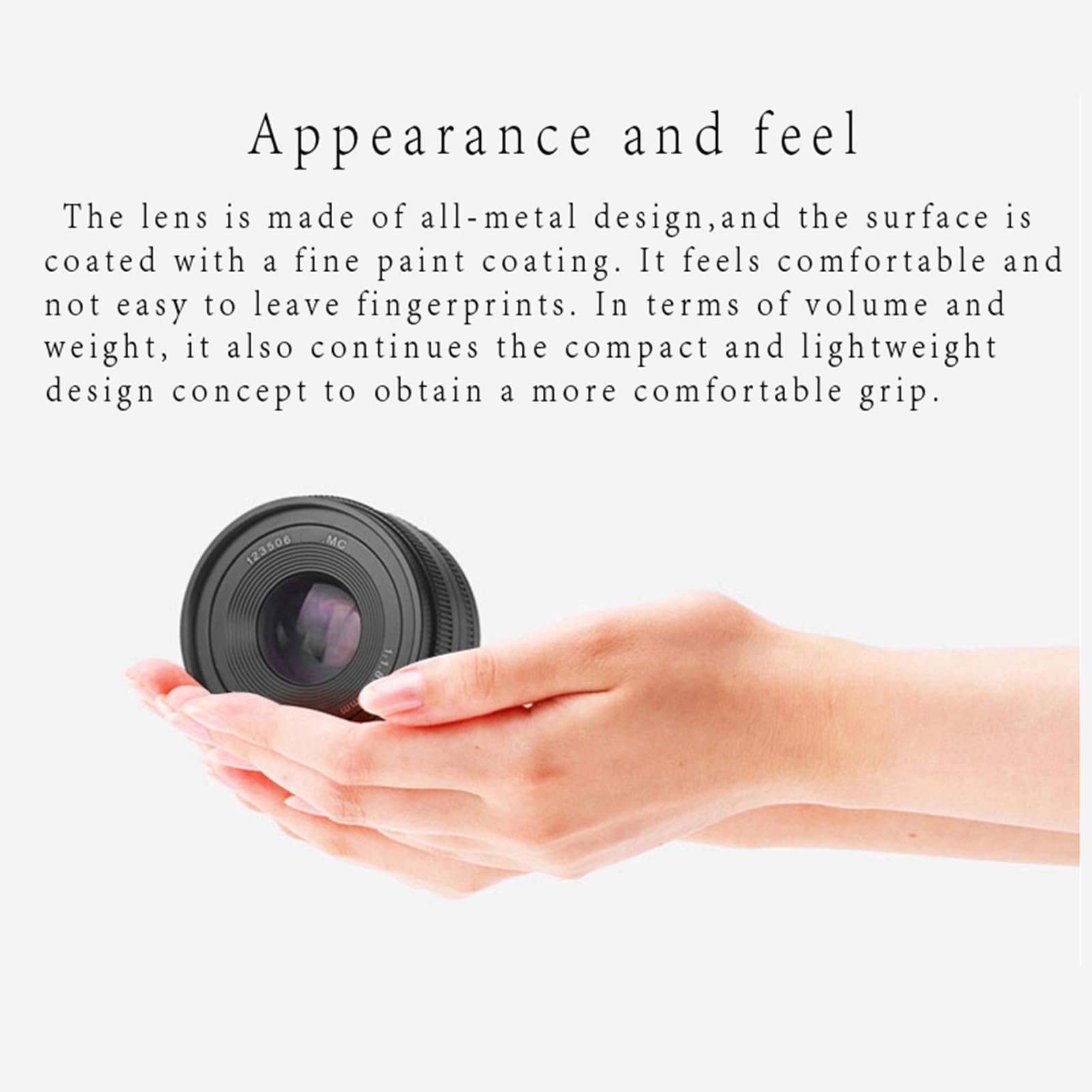 Obiettivo della macchina fotografica, lente dell'apertura di 50mm resistente all'usura per