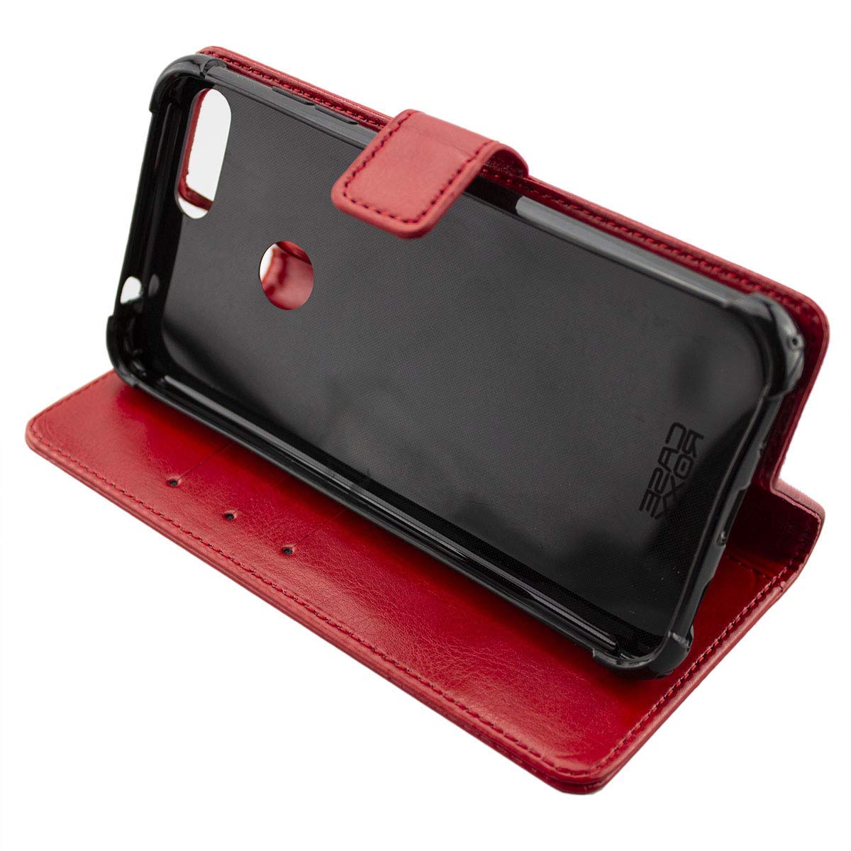 Caseroxx Bookstyle Handyhülle Für Gigaset GS190 – Rot, Mit Kartenfächern & Standfunktion