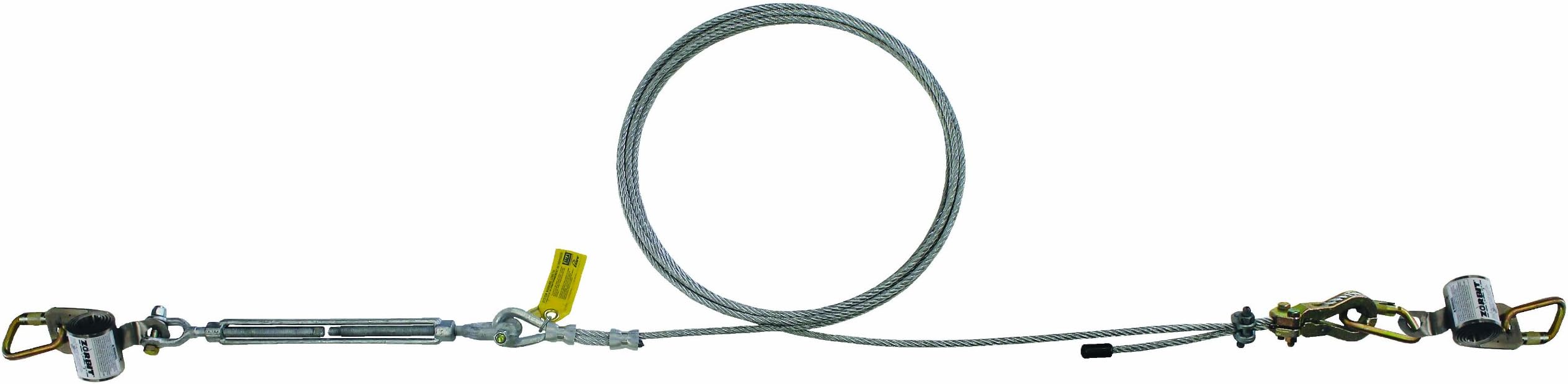 3MDBI-SALA SecuraSpan 7403320 Horizontal System, 320-Foot Galvanized Cable Lifeline, Includes Tensioner, Termination and Mounting Hardware, Zorbit Energy Absorber