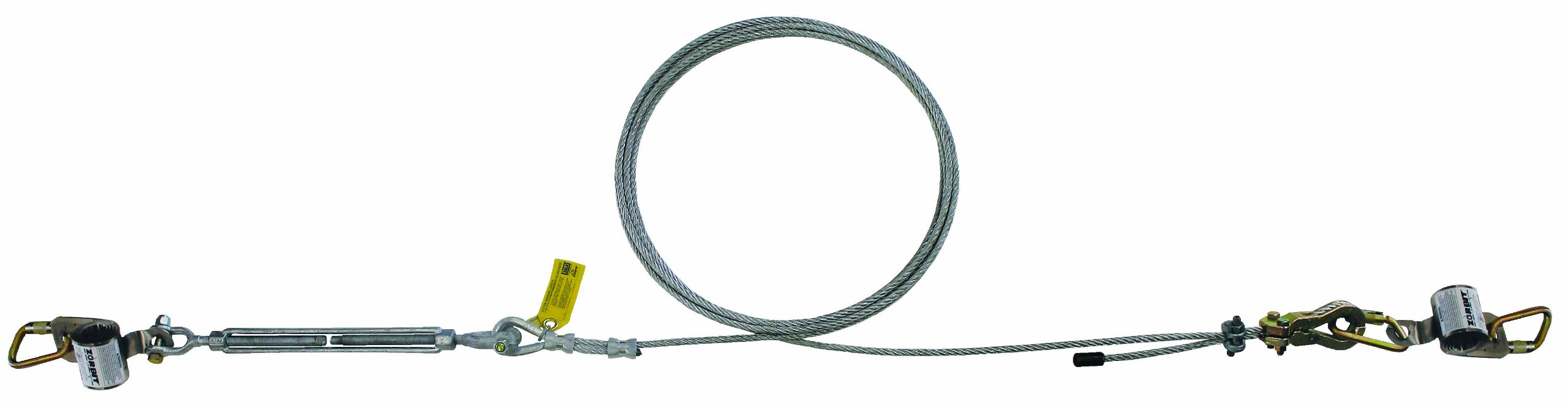 3MDBI-SALA SecuraSpan 7403260 Horizontal System, 260-Foot Galvanized Cable Lifeline, Includes Tensioner, Termination and Mounting Hardware, Zorbit Energy Absorber