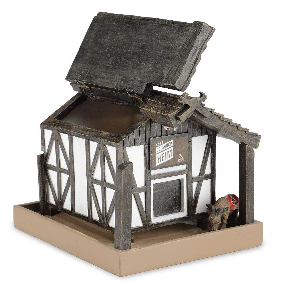1. FC Köln Vogelhaus - Kleines Geißbockheim - Futterstation, Futterhaus - Plus Lesezeichen I Love Köln