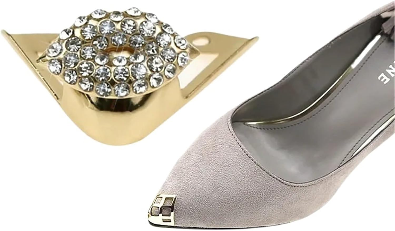 Metal Shoes Pointed Protector 10Pcs Women's High Heeled Shoe Toe Cap Protector Anti Kick Cover Tip Invisible Decoration for Leather Shoes Accessories(Color 1)