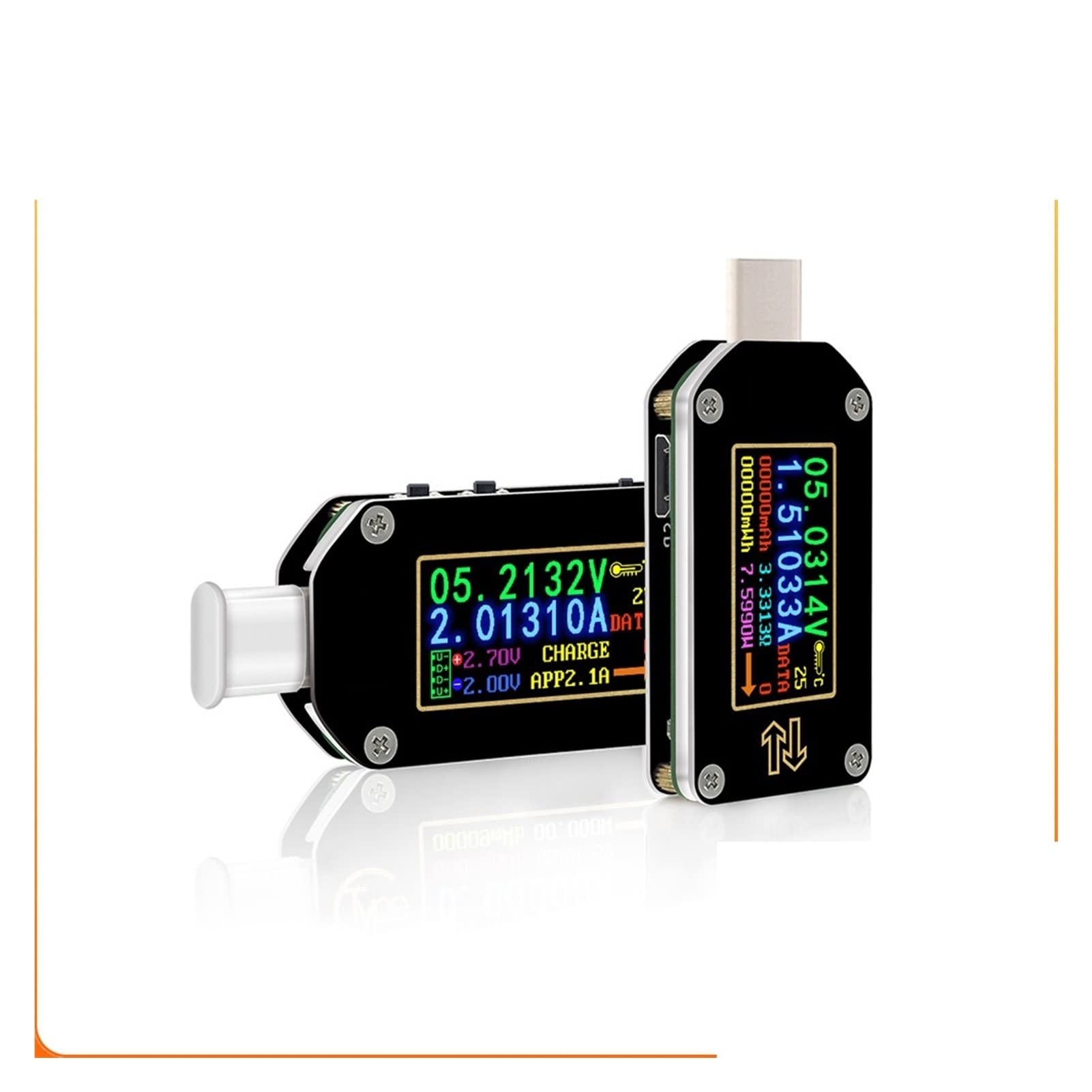 Urządzenie pomiarowe tester USB TC66 / TC66C Rodzaj -C PD spust USB-C Woltomierz napięcia amperomierz 2 sposób ładowarka miernik prądu multimetr PD bateria Usb. Próbnik.(TC66)