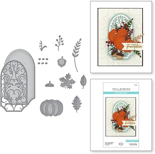 Miniatura 1 de Spellbinders Motivos de etiquetas de otoño troqueles grabados, metal