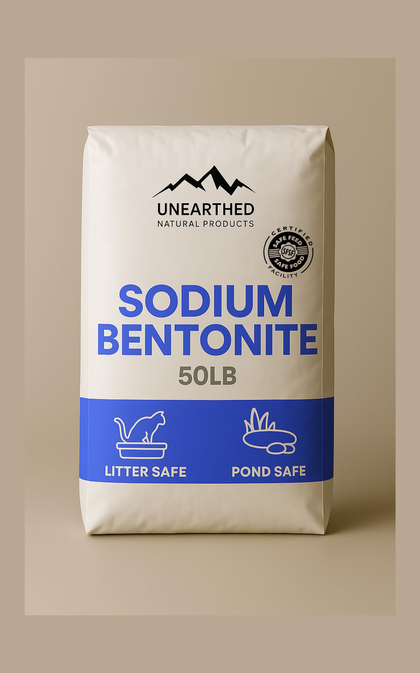 Unearthed Sodium Bentonite Clay, 50 lbs