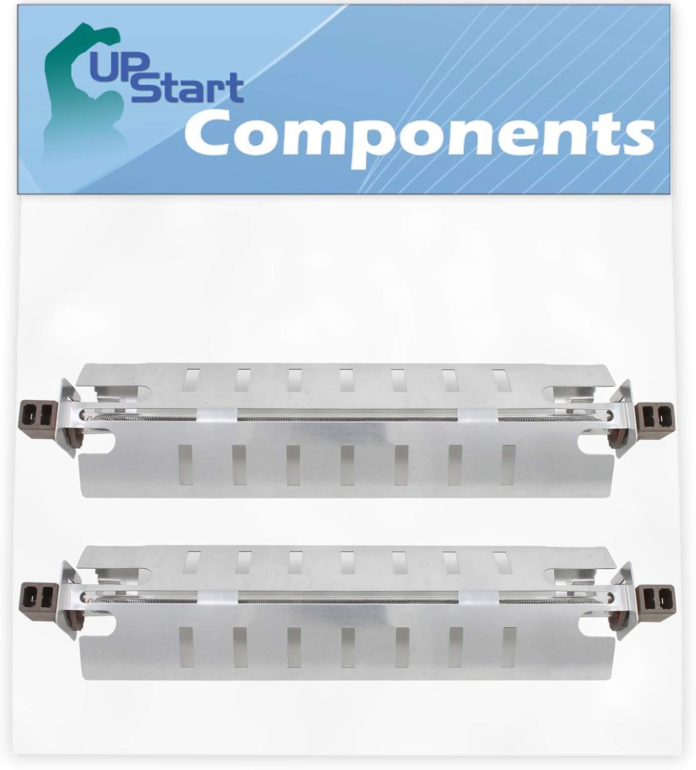 2-Pack WR51X10055 Refrigerator Defrost Heater Replacement for General Electric GSS25GFXAWW Refrigerator - Compatible with WR51X10055 Defrost Heater - UpStart Components Brand