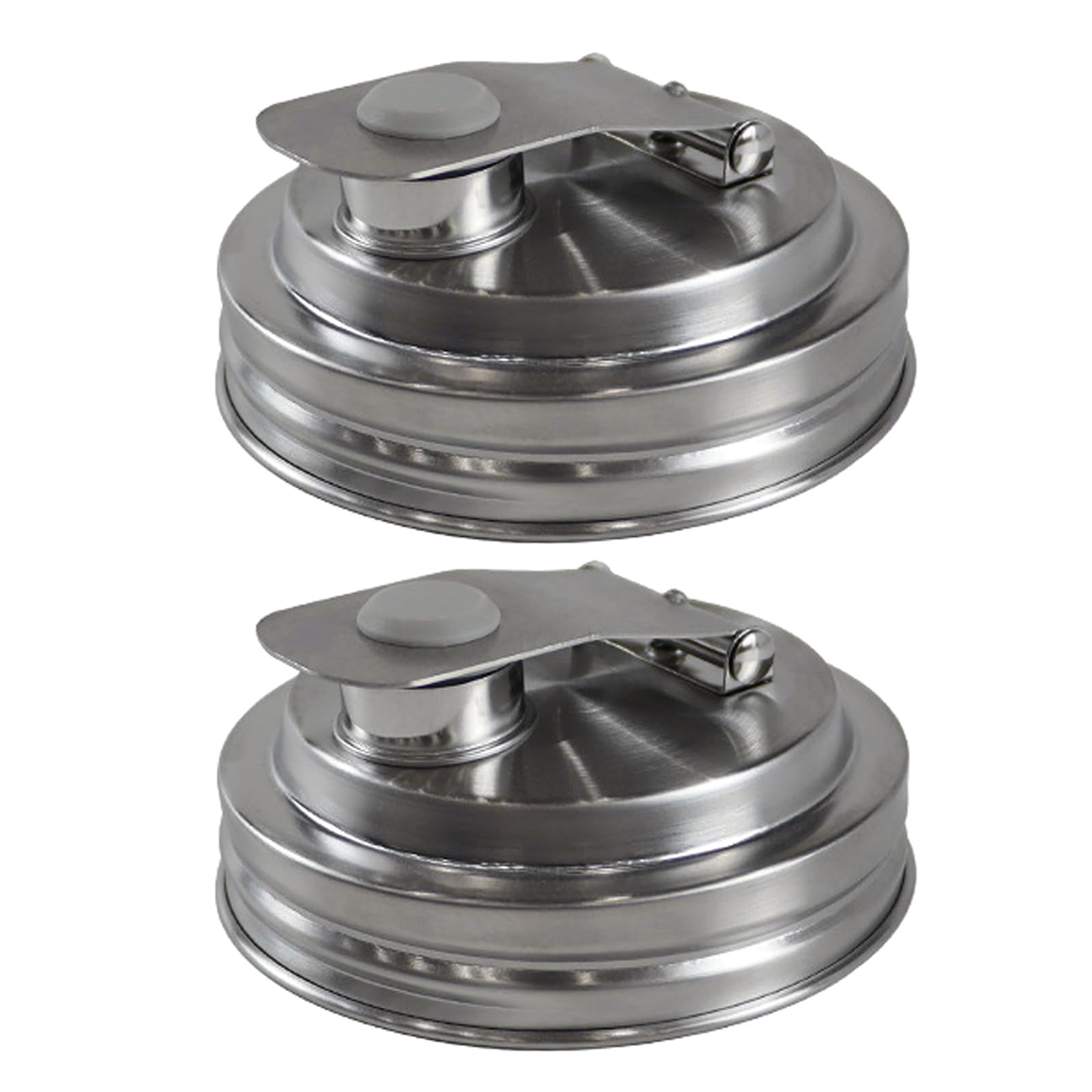 Tsophreniq Leakproof Stainless Steel Masons Jar Cover with Spout Pouring Lid for Cocktails & Beverages Dispensing Masons Jar Spout Cover