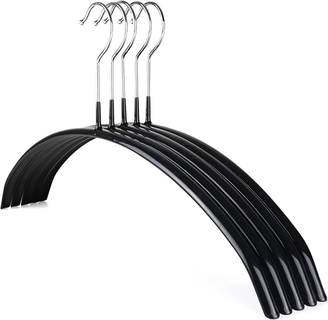 The Hanger Store 20 Non Slip Rubber Coat Hangers, Metal Clothes Hangers Perfect for Knitwear, Jumpers