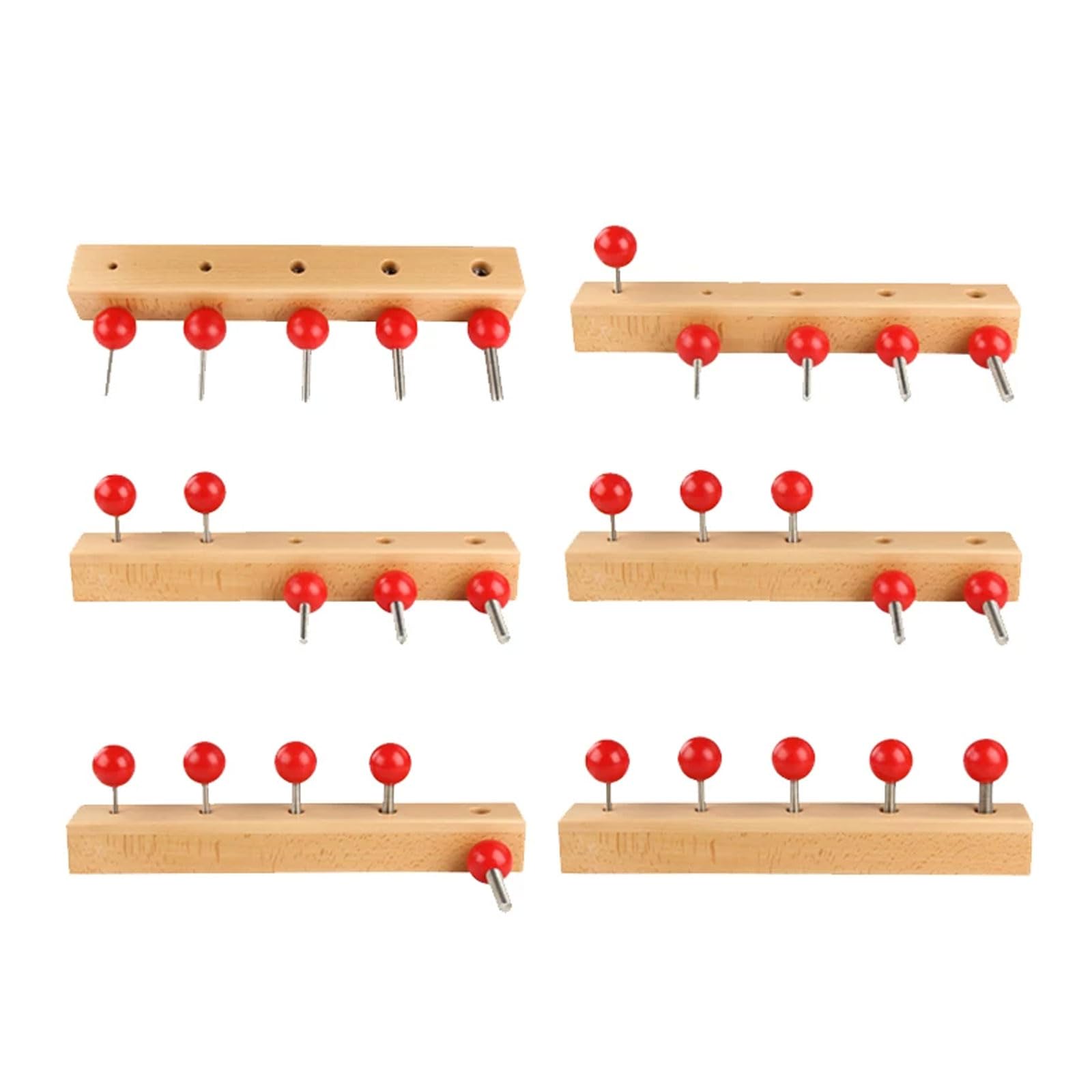 Drewniana Tablica z Śrubami do Ćwiczeń Życia Praktycznego Montessori | Zabawka dla dzieci Nuts & Bolts do kręcenia, ćwiczenie sprawności ręka-oko, edukacyjna zabawka do nauki