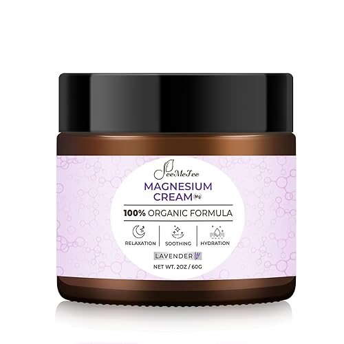 Miniatura 10 de Loción de magnesio para dormir, crema de magnesio natural para calambres en las piernas, alivio calmante y relajación muscular, manteca de magnesio