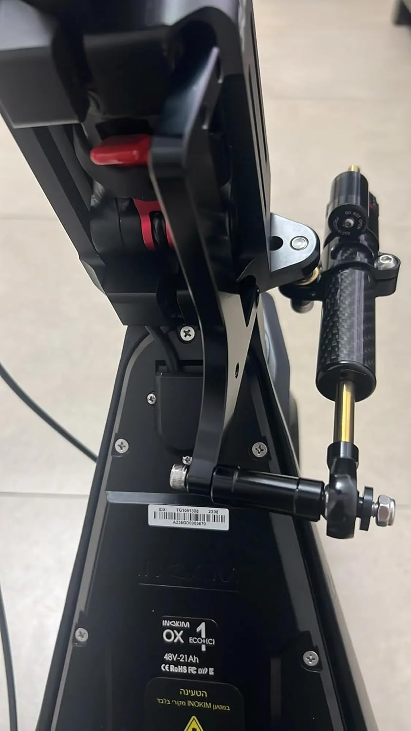 Fit inokim OX sub13 Electric Scooter Steering Damper Stabilizer with Mounting Bracket Support Kit Black