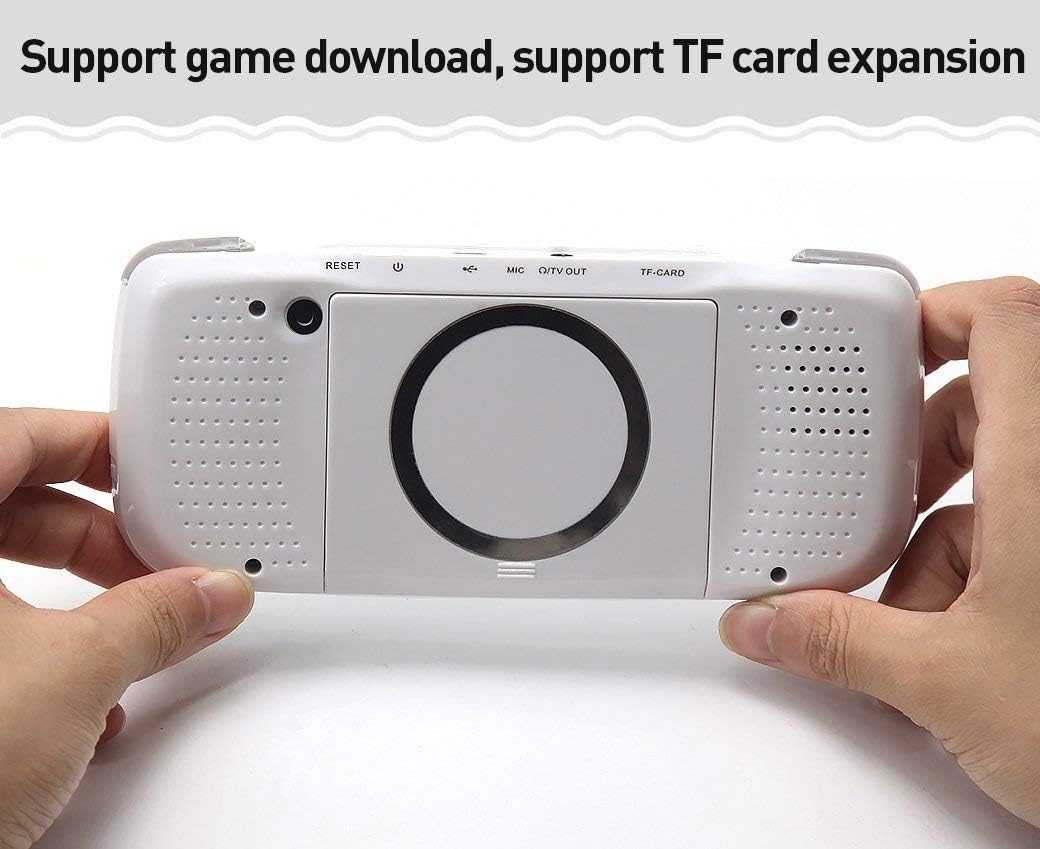 One-Day Sale: Up to 70% Off CZT 16GB Pap kiii 3 Plus 4.3 inch Screen Dual core Handheld Video Game Console Good Workmanship Build in 3000 Game for CPSGBAGBCGBSFCFCMDGGSMS MP3/4 Detachable Lithium Battery (White)