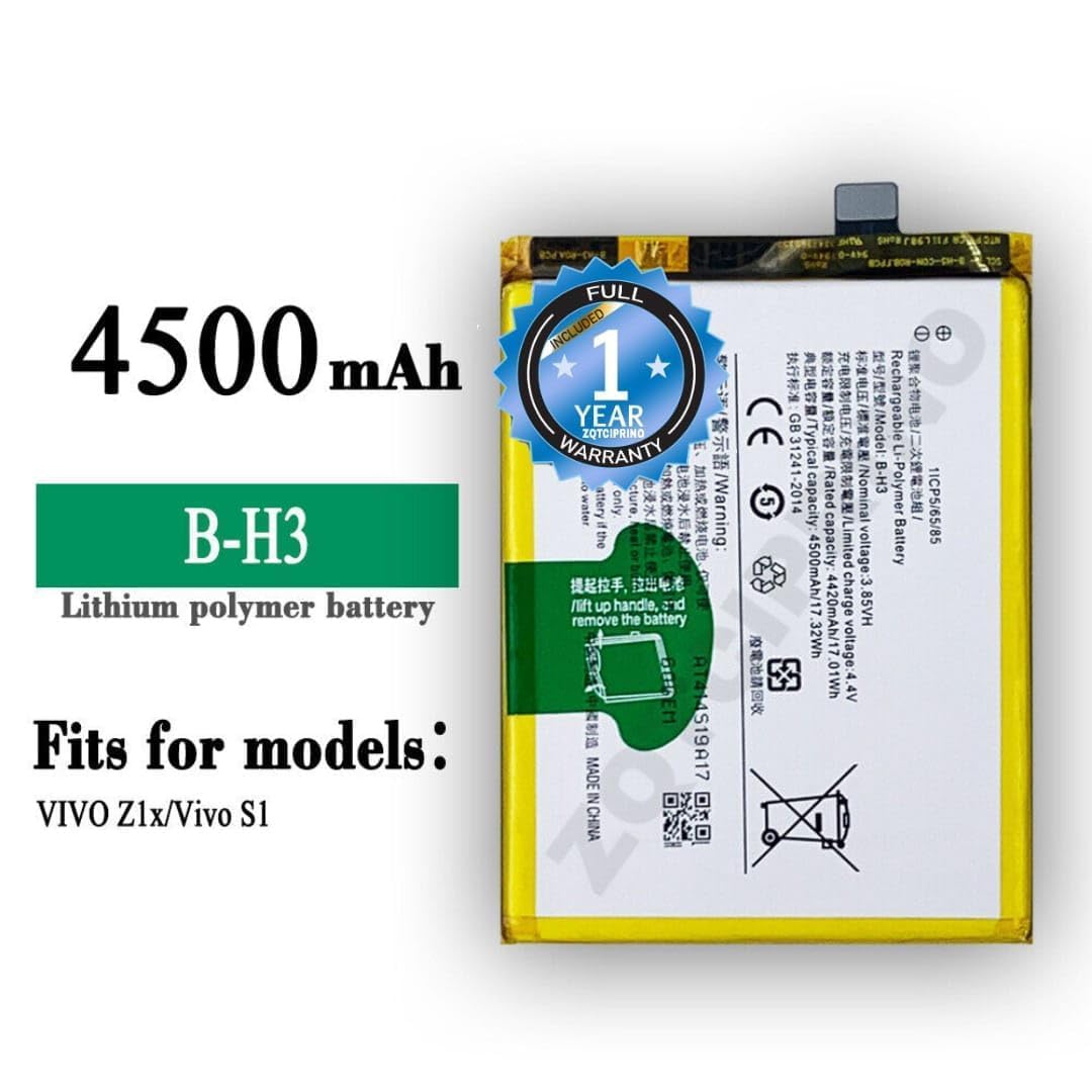 のり　b Original B-H3 Battery for Vivo Z1x / S1 1917 | PD1921F_EX Battery