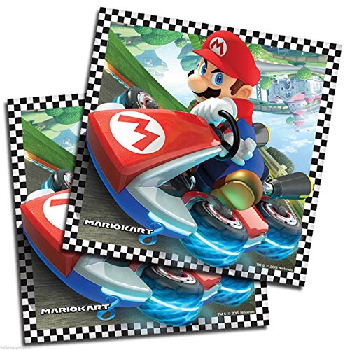 Super Mario MarioKart Serviettes 2 Ply Paquet Cover