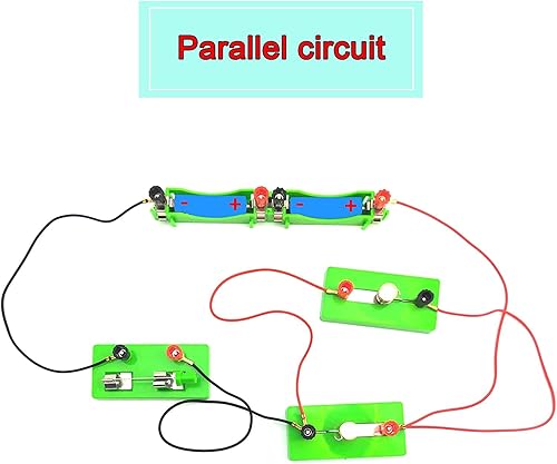 Miniatura 6 de AOMAG Kit de circuito de aprendizaje de laboratorio de ciencias de física, juego de experimentos de electricidad, circuitos de construcción para