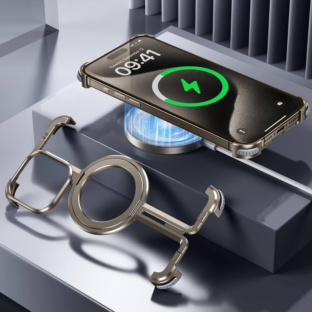 Telefon bezramkowy tytanowy do iPhone'a 14 15 Pro Max, czarny, do iPhone'a 15 ProMax