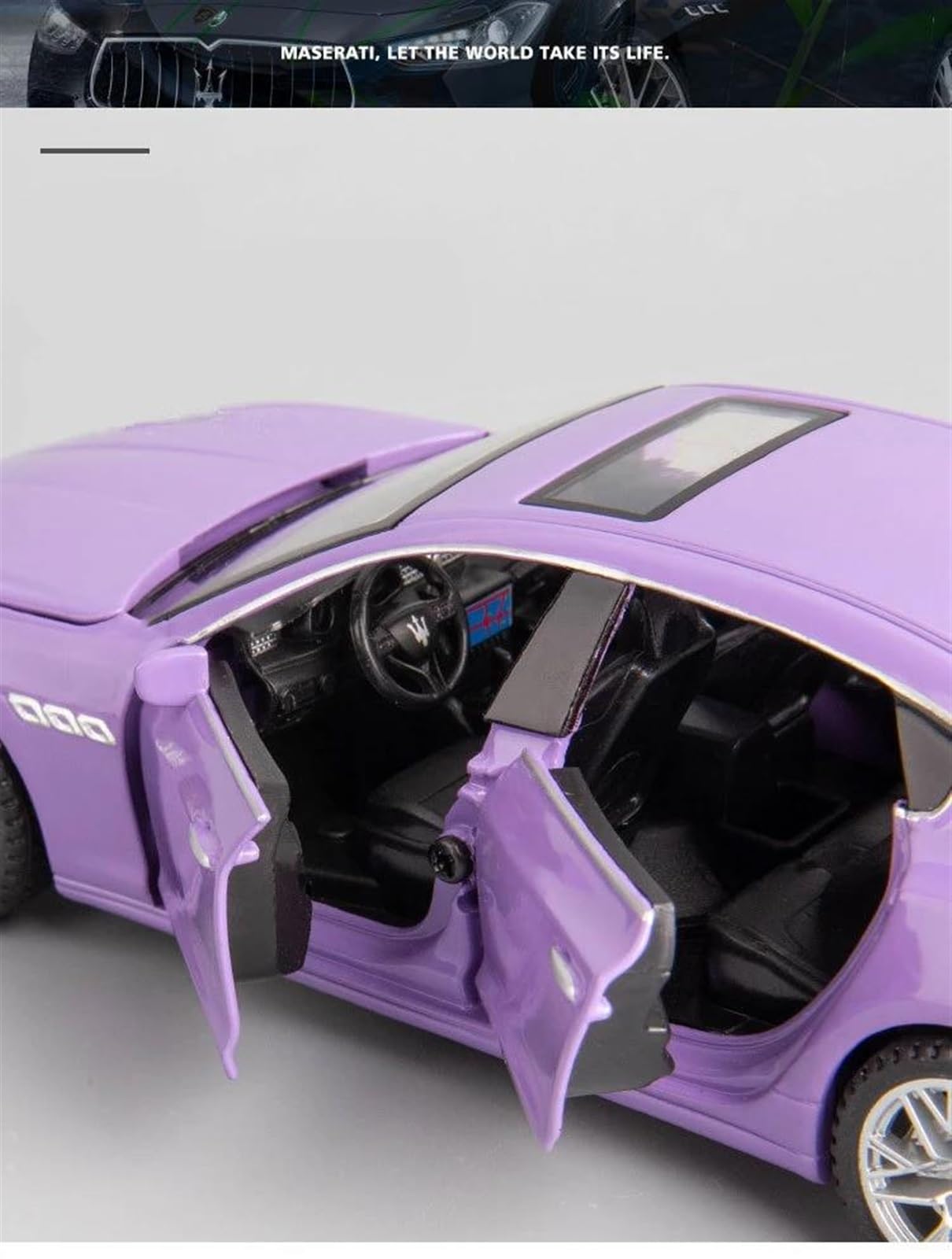 Amazon | ミニカー スケールモデルカー 1:32 マセラティクアトロポルテ