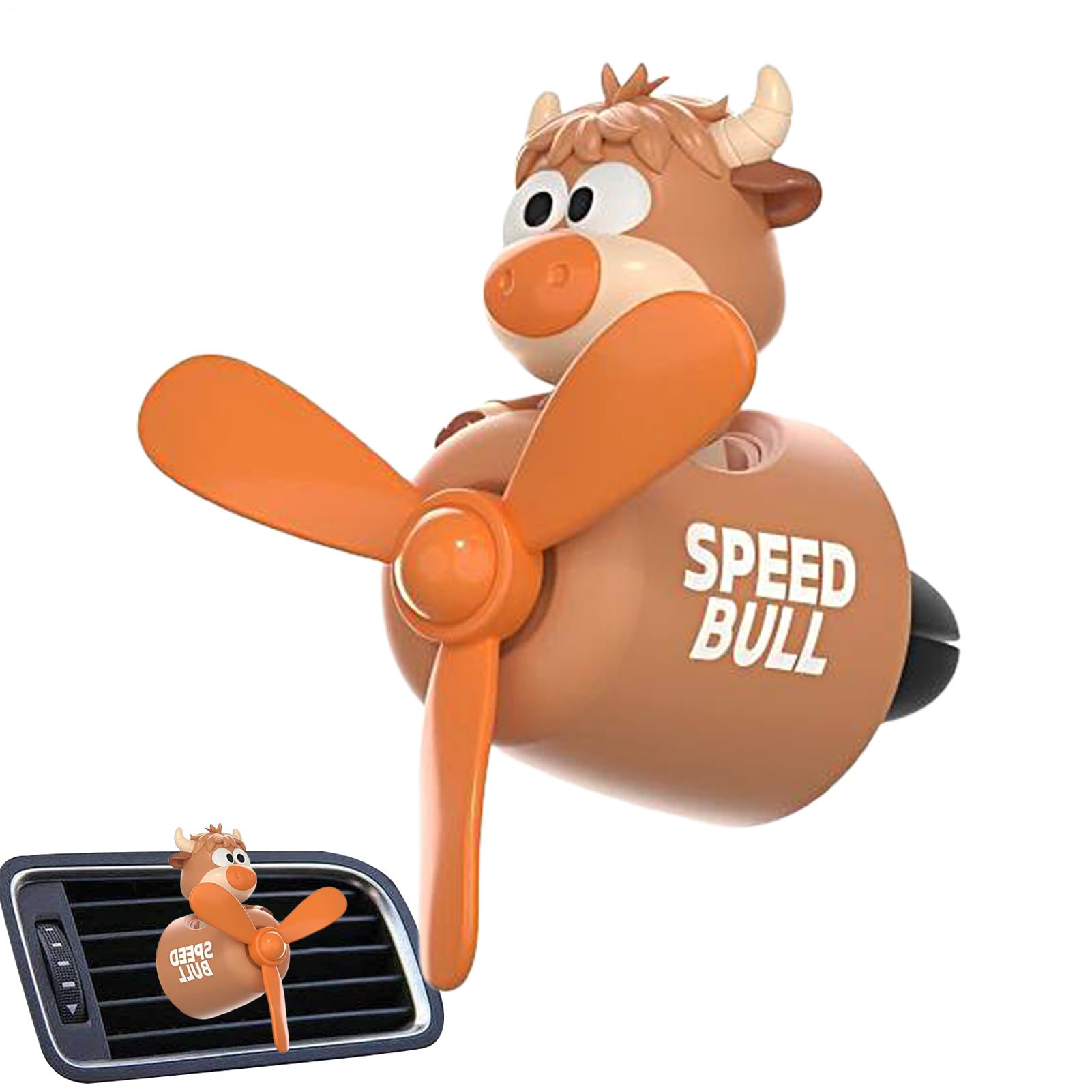 Profumatore Auto - Ornamento aromaterapia di lunga durata Cow Pilot | Diffusore a Clip per Bocchette Auto | per Rimozione Odori Rilassante Guida Viaggi Giornalieri SUV Camion