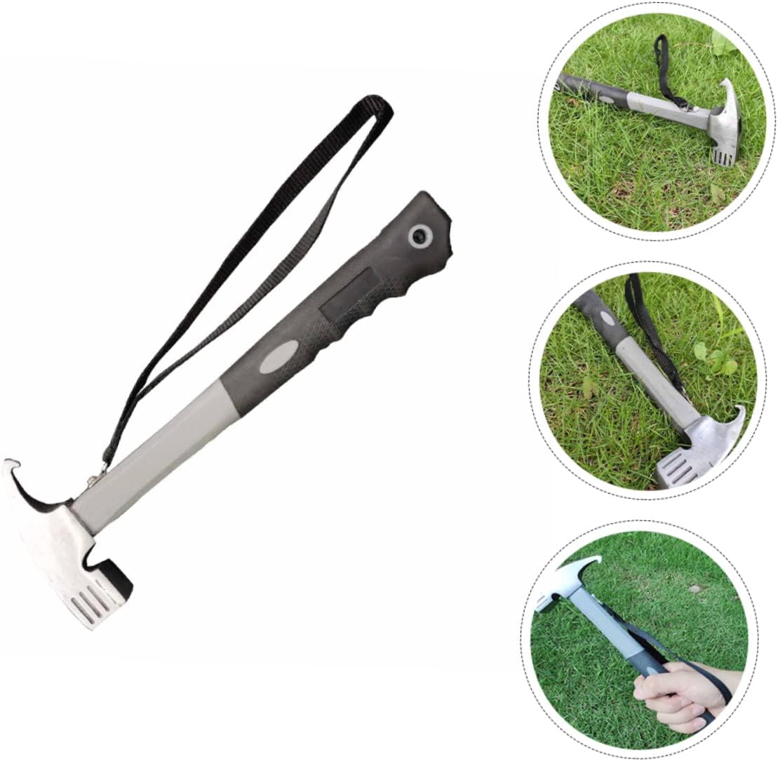 1pc Portable Camping Hammer and Tent Stake Remover Outdoor Tool for Tent Pegs Ground Nails and Camping Accessories for Hiking and Picnics